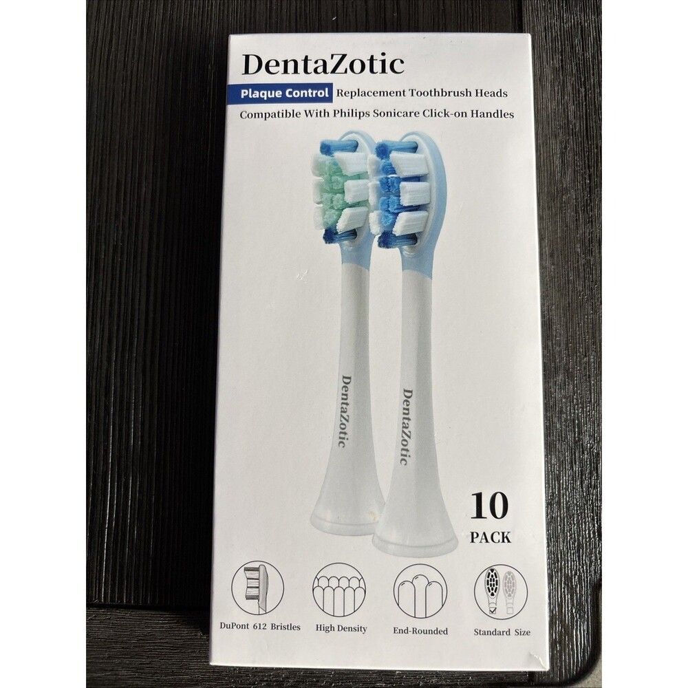 Replacement Toothbrush Heads for Philips Sonicare Click-on Handles -10 Pack